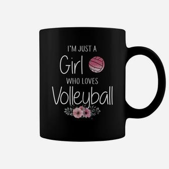 Just A Girl Who Loves Volleyball Gifts For Teen Girls, Women Coffee Mug | Crazezy