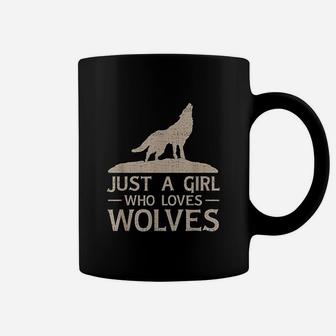 Just A Girl Who Loves Wolves Coffee Mug | Crazezy