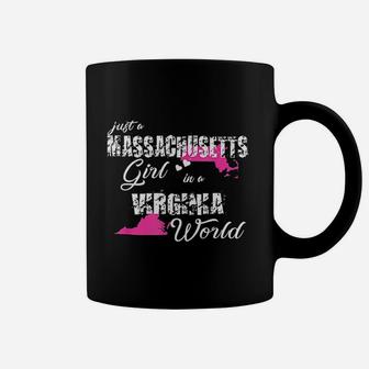 Just A Massachusetts Girl In A Virginia World Coffee Mug | Crazezy UK