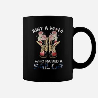 Just A Mom Who Raised A Sailor Coffee Mug - Monsterry
