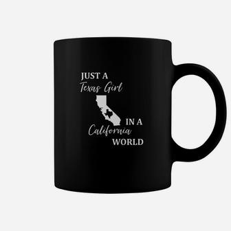 Just A Texas Girl Living In A California World Coffee Mug | Crazezy AU