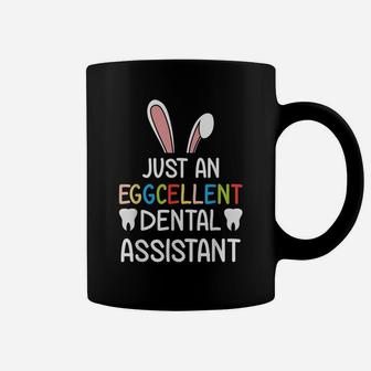 Just An Eggcellent Dental Assistant Easter Bunny Egg Hunting Coffee Mug | Crazezy