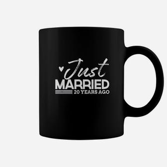 Just Married Funny 20 Year Anniversary Coffee Mug | Crazezy DE