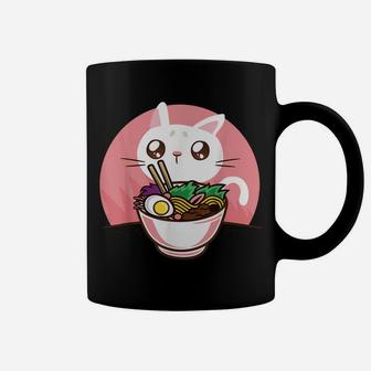 Kawaii Anime Cat Japanese Ramen Noodles Shirt Gift For Women Coffee Mug | Crazezy DE