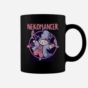 Kawaii Creepy Neko Wizard Nekomancer Funny Cute Cat Lovers Coffee Mug | Crazezy DE