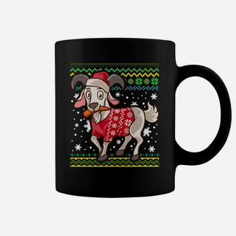 Kawaii Goat Wearing Ugly Christmas Sweater Sweatshirt Coffee Mug | Crazezy