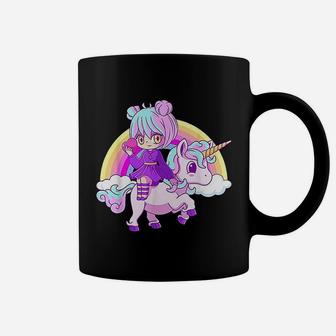 Kawaii Unicorn And Girl Coffee Mug - Thegiftio UK