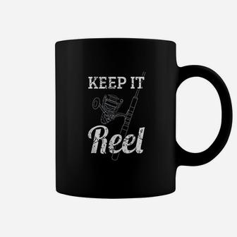 Keep It Reel Deep Sea Fishing Pun Gifts Saltwater Fish Dad Coffee Mug - Thegiftio