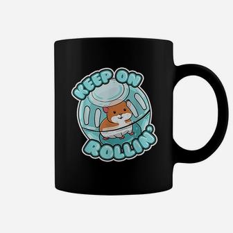 Keep On Rolling Cute Hamster Coffee Mug | Crazezy