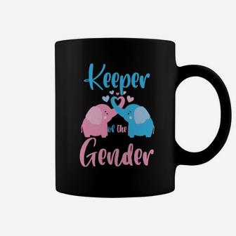 Keeper Of The Gender Elephant In Blue And Pink Party Idea Coffee Mug - Monsterry AU