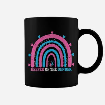 Keeper Of The Gender Funny Rainbow Gender Reveal Party Coffee Mug | Crazezy CA