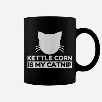 Kettle Corn Lover Funny Cute Cat Gifts Coffee Mug | Crazezy