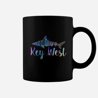 Key West Fl Shark Mandala Fishing Diving Vacation Souvenir Coffee Mug | Crazezy