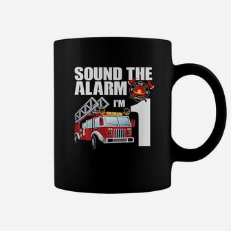 Kids 1 Year Old Firefighter Birthday Fire Truck Engine 1St Gift Coffee Mug | Crazezy CA