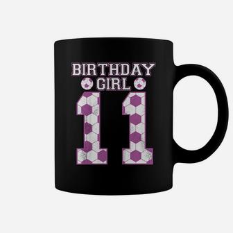 Kids 11Th Birthday Girl Playing Soccer Kids Daughter Birthday Coffee Mug | Crazezy
