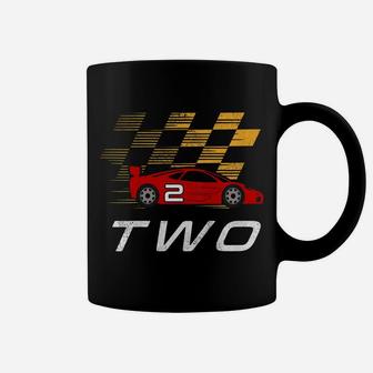 Kids 2Nd Birthday Race Car Shirt Gift I Funny Two Year Old Boys Coffee Mug | Crazezy DE