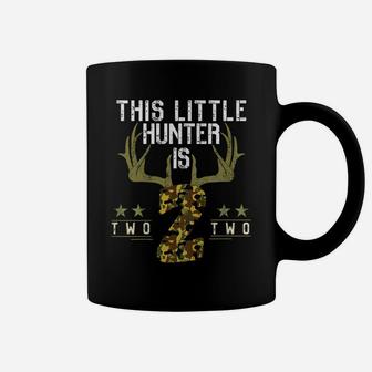 Kids 2Th Birthday Funny Deer Hunter Two Years Old Boy Hunting Coffee Mug | Crazezy AU