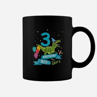Kids 3Rd Birthday Boy Party Dinosaur Coffee Mug | Crazezy CA