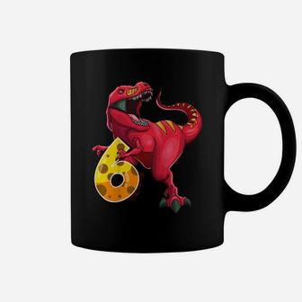 Kids 6Th Birthday Shirt Dino T Rex 6 Years Old Dinosaur Boys Girl Coffee Mug | Crazezy DE