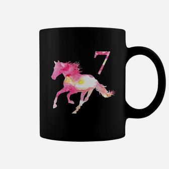 Kids 7Th Birthday Horse Gift For 7 Year Old Girls Coffee Mug | Crazezy UK