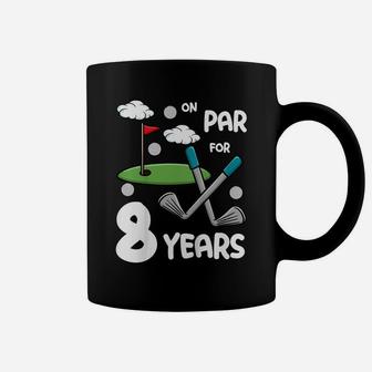 Kids 8Th Birthday Golf Funny Golfer 8 Year Old Boy Girl Coffee Mug | Crazezy