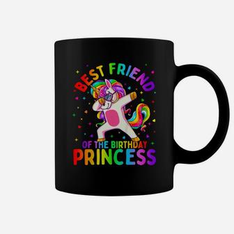 Kids Best Friend Of The Birthday Princess Girl Dabbing Unicorn Coffee Mug | Crazezy