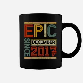 Kids Born In December 2017 Epic Since 4 Yr Old 4Th Birthday Coffee Mug | Crazezy