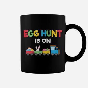 Kids Egg Hunt Is On Kids Tractor Toy Easter Bunny Hunting Costume Coffee Mug | Crazezy