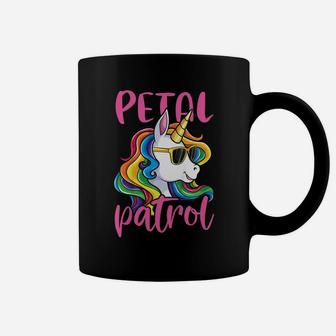 Kids Flower Girl Shirt Wedding Unicorn Petal Patrol Coffee Mug | Crazezy UK