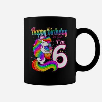 Kids Happy Birthday To Me I'm 6 Years Old Unicorn Party Theme Coffee Mug | Crazezy AU