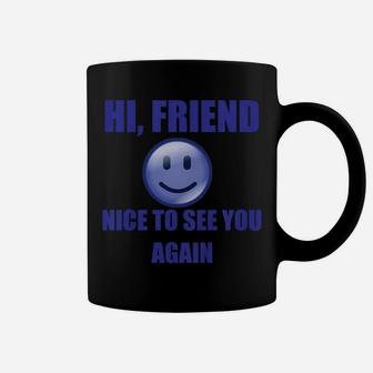 Kids Hi Friend Nice To See You Again Back To School Blue Boy's Coffee Mug | Crazezy DE