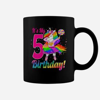 Kids Its My 5Th Birthday Unicorn Shirt 5 Year Old Girls Outfit Coffee Mug | Crazezy CA