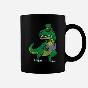 Kids Leprechaun Irish T-Rex Dinosaur St Patrick Day Boys Kid Gift Coffee Mug | Crazezy AU