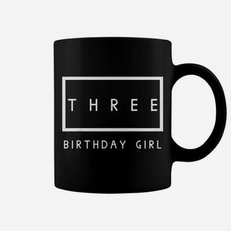 Kids Third Birthday Girl Party 3 Year Old Outfit Coffee Mug | Crazezy AU