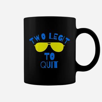 Kids Two Legit To Quit Funny 2Nd Birthday Gift Coffee Mug | Crazezy