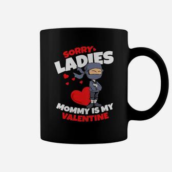 Kids Valentines Day Mommy Is My Valentine Toddler Boy Cute Ninja Classic Women Coffee Mug - Monsterry