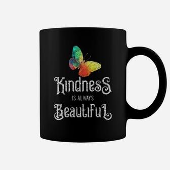 Kindness Is Always Beautiful Butterfly Distressed Coffee Mug - Thegiftio UK