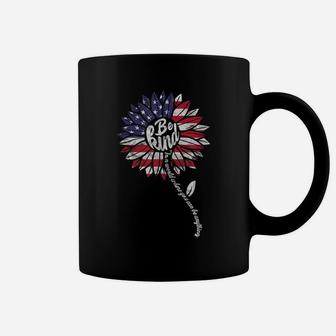 Kindness Sunflower Usa Flag 4Th Of July Patriotic Flower Coffee Mug | Crazezy