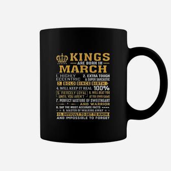Kings Are Born In March Coffee Mug | Crazezy DE