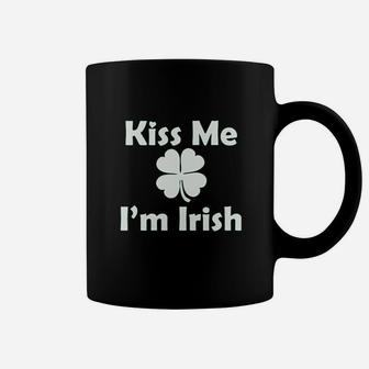 Kiss Me Im Irish Four Leaf Beer St Patricks Coffee Mug | Crazezy