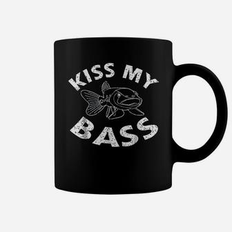 Kiss My Bass Funny Fishing Coffee Mug | Crazezy CA