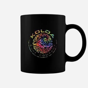 Koloa Surf Multicolor Circle Wave Coffee Mug | Crazezy UK
