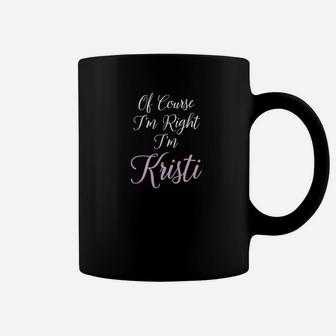 Kristi Name Personalized Girls Women Cute Pink Gift Coffee Mug - Thegiftio UK