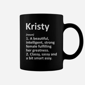 Kristy Definition Personalized Name Funny Christmas Gift Coffee Mug | Crazezy AU