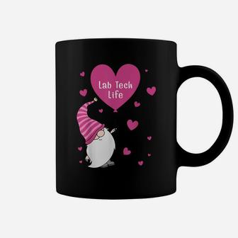 Lab Tech Life Valentine Gnome Nurse Gift Valentine's Day Coffee Mug | Crazezy