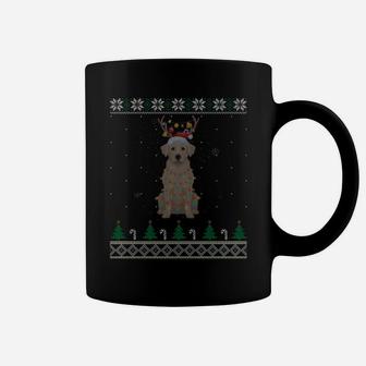 Labrador Reindeer Santa Hat Christmas Tree Xmas Light Gift Coffee Mug | Crazezy CA