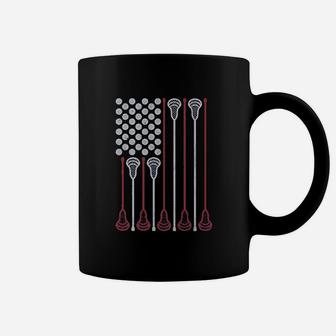 Lacrosse Stick American Flag Lax Player Coffee Mug - Thegiftio UK
