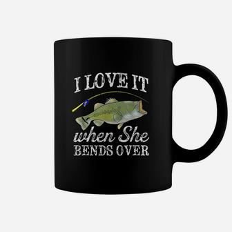 Largemouth Bass I Love It When She Bends Over Fishing Coffee Mug | Crazezy