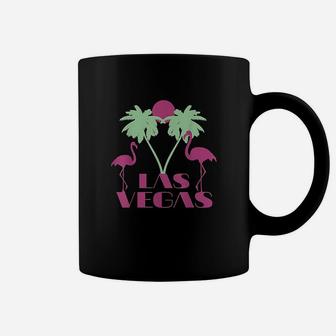 Las Vegas Nevada Retro Vintage Flamingo Palm Souvenir Gift Coffee Mug | Crazezy