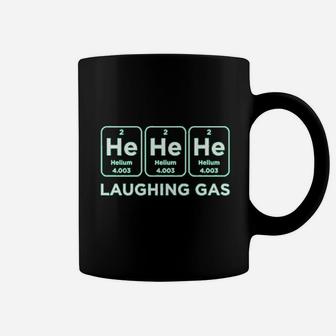 Laughing Gas Hehehe Helium Periodic Table Of Elements Funny Science Atomic Coffee Mug | Crazezy AU